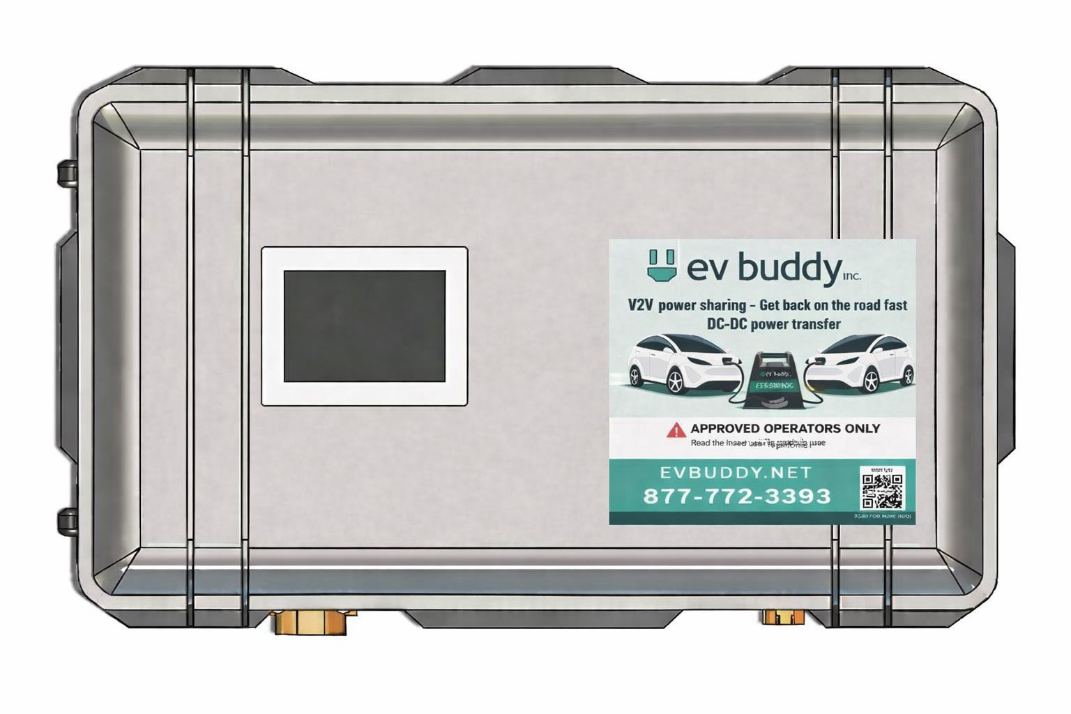 EV Buddy branded top view render